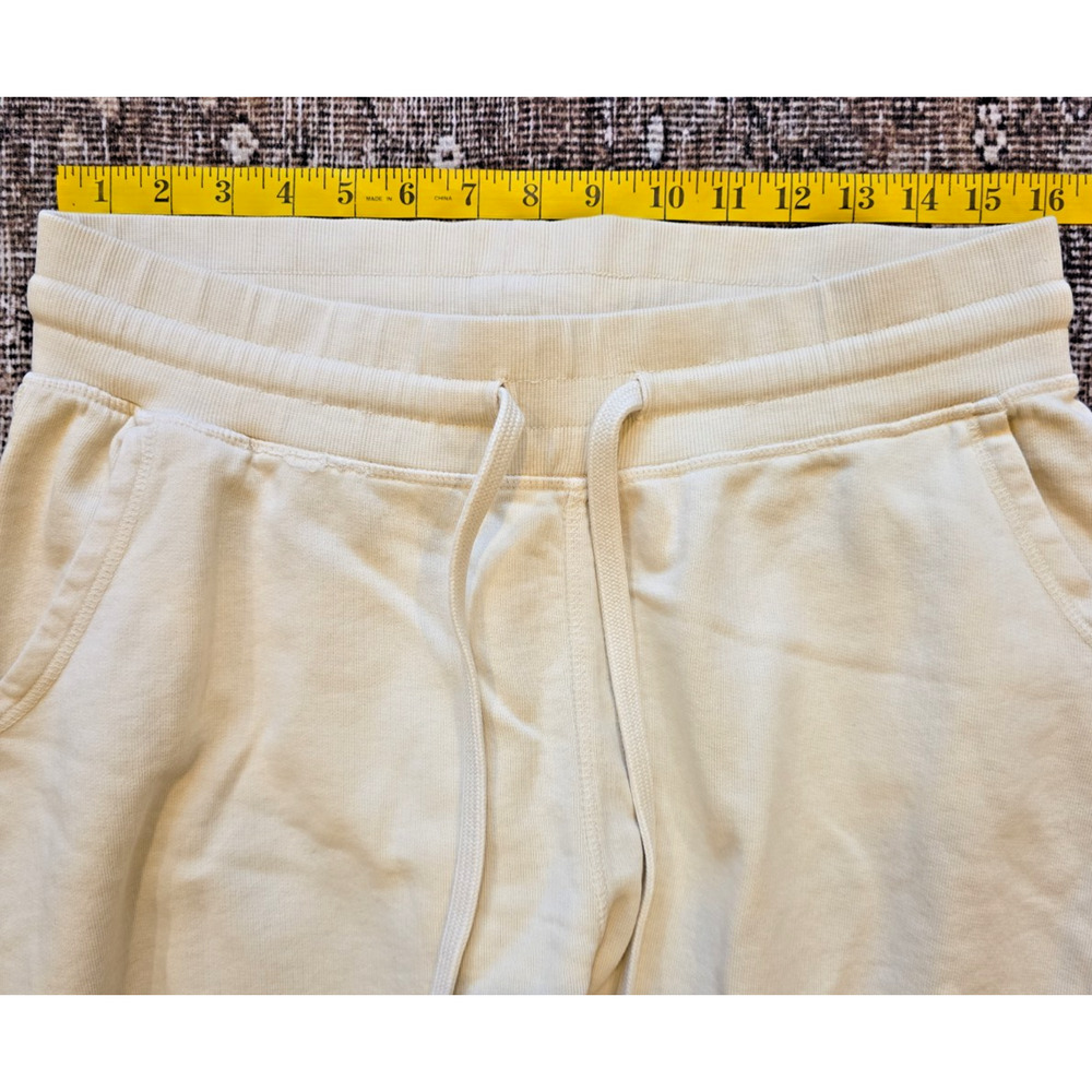 Pact Organic Cotton Jogger Sweatpants Stone Cream Beige Lounge Athleisure L - Picture 4 of 10